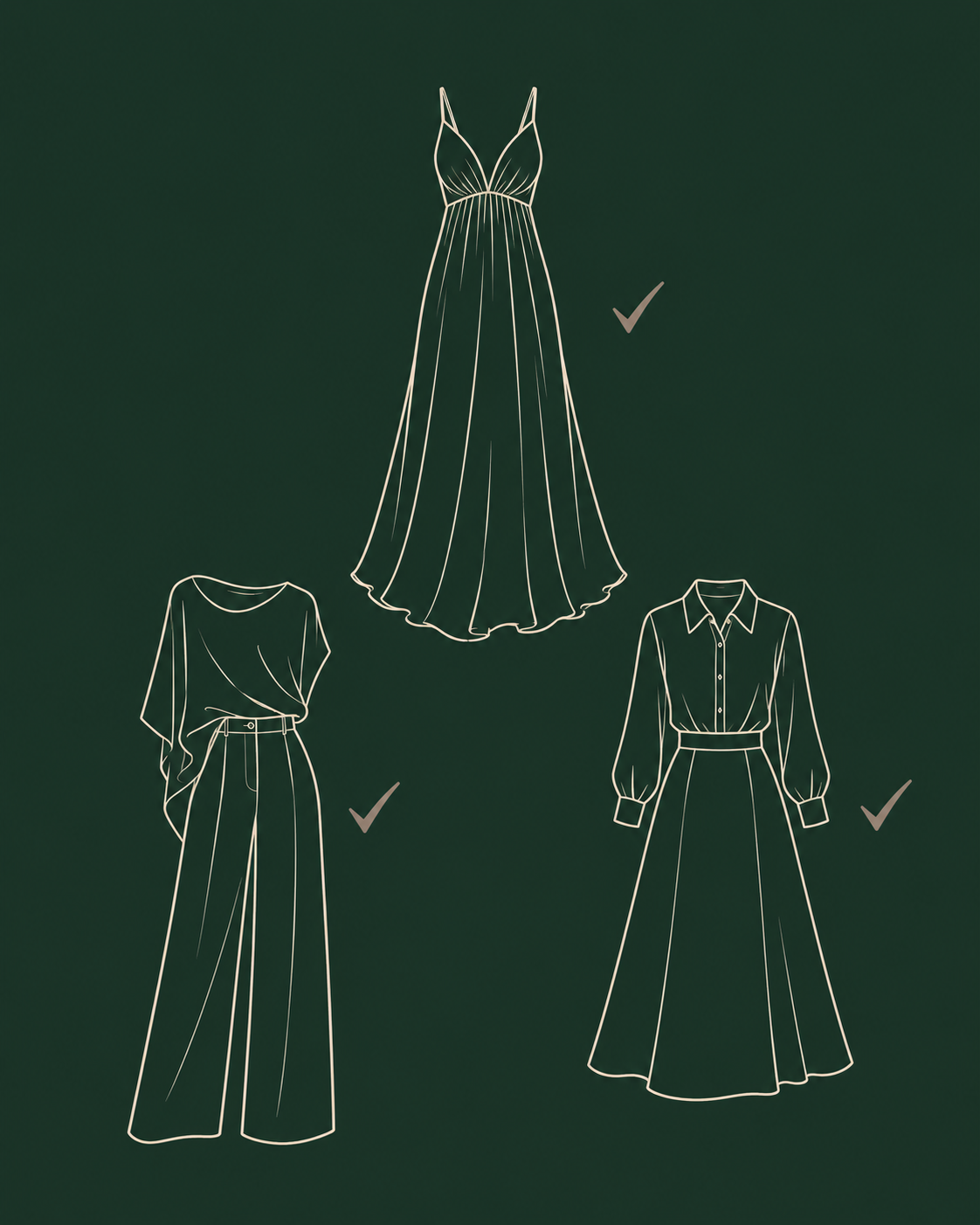 Comment s'habiller quand on a du ventre — coupes et astuces MyStylist