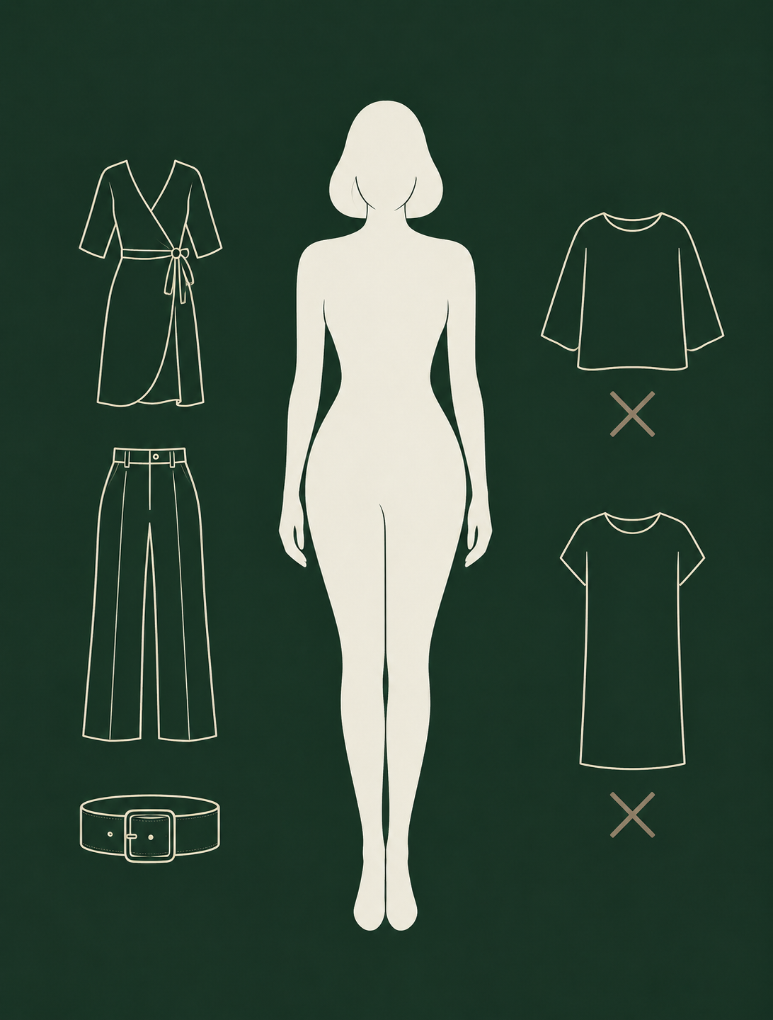 Morphologie sablier ou morphologie en X — silhouette et conseils tenues MyStylist